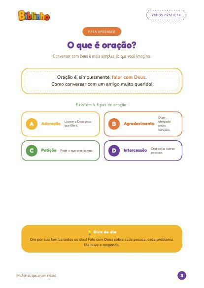 Página O que é oração